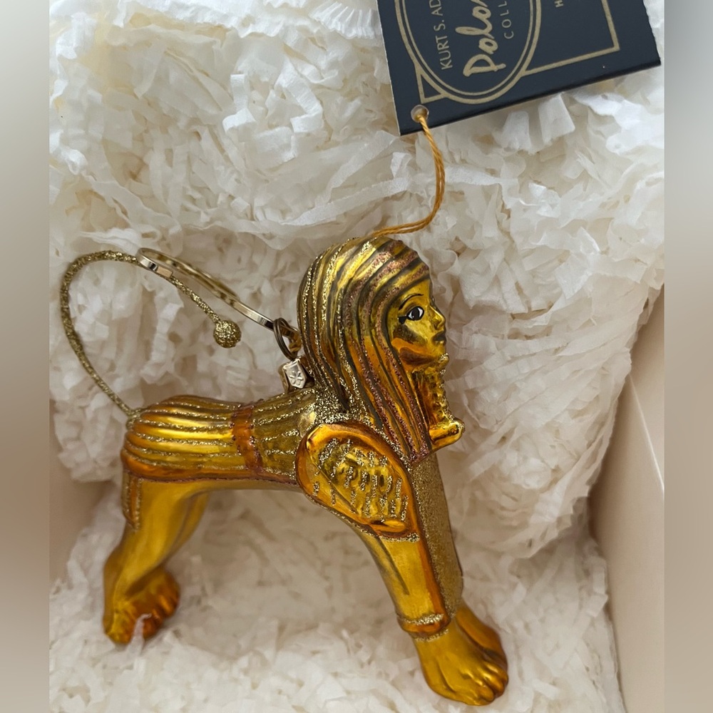 Kurt Adler Gold Sphinx Ornament